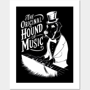 Great Dane Dog Piano Player Funny Hound Of Music Posters and Art